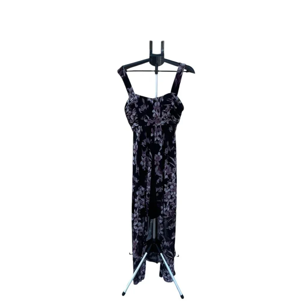 NWT Connected Apparel Floral Print High-Low Maxi Dress Size 12 - Picture 7 of 12